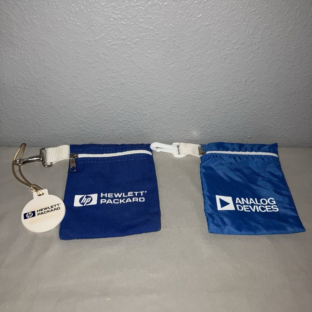 Bag Hewlett Packard HP / Analog Devices Small Cloth Zipper Vintage Pc Accessory